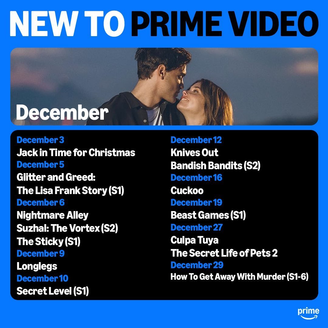 Nouveautés Prime Vidéo